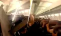 Momente de groază la bordul unui avion spre Kermanshah: o anvelopă s-ar fi desprins la decolare, iar bucăți din tavan au căzut peste pasageri - VIDEO