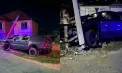 Accident la Ocnița cu o mașină de serviciu a Armatei Naționale: militarul care se afla volan era băut și s-a izbit într-un pilon. Reacția ministerului Apărării