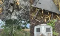 „S-a rotit împrejurul fermei, apoi a lovit într-un copac”. Mărturia primarului din Cernița despre drona care s-a prăbușit într-un lan de porumb - VIDEO