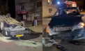 Accident grav la Chișinău: o mașină de taxi s-a răsturnat, după ce s-a lovit cu un Mercedes. Imagini de la locul impactului - VIDEO