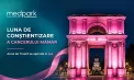 Arcul de Triumf – iluminat în roz în scop de conștientizare Cancerului Mamar, la inițiativa Medpark
