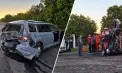 Trei persoane, transportate la spital după ce două mașini s-au lovit violent, la Florești: Unul dintre automobile s-a răsturnat