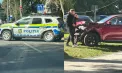 O mașină a poliției și un automobil s-au izbit violent pe o stradă din Chișinău: șoferul autospecialei a fost transportat la spital – FOTO/VIDEO