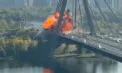 Atac cu dronă asupra unui pod din Kiev, în timpul vizitei cancelarului german Friedrich Merz - VIDEO