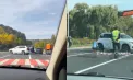 Carambol la Hîncești: un camion s-a lovit cu două mașini. Doi pasageri, transportați la spital - VIDEO