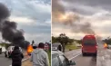 Accident rutier grav în apropiere de Bălți: două mașini au luat foc după o coliziune în care au fost implicate mai multe automobile - VIDEO