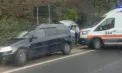 Accident la Cricova: O mașină a ajuns în șanț după ce a derapat de pe șosea. Ambulanța, la locul impactului - VIDEO