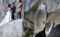 "Nicio mireasa nu ar avea curajul sa faca asta." Cum a fost surprinsa o femeie in parcul Yosemite