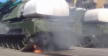 Nu s-a trecut fara nabadai: La Cita, un lansator de rachete a luat foc chiar in timpul paradei militare - VIDEO