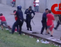 Imagini socante in Portugalia. Momentul in care un barbat este batut de politisti chiar in fata copiilor sai minori - VIDEO