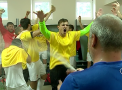 Imagini fantastice din vestiare! Cum au sarbatorit vulturii rosii victoria - VIDEO