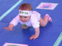 Olimpiada, la Chisinau! Mamele alearga cu carucioare, iar bebelusii se intrec la cursa de 7 metri: Micuta Beatrice, prima la linia de sosire - VIDEO