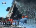 Inca un incendiu la Kiev. Pompierii au reusit sa stinga peste cateva ore flacarile care au cuprins o fabrica - VIDEO
