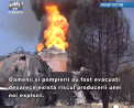 Au reizbucnit flacarile la terminalul petrolier de langa Kiev. Doi oameni, printre care si managerul terminalului, sunt investigati pentru implicare in producerea incendiului - VIDEO