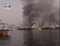 Incendiu la un port maritim din Dubai. Focul care a perturbat orasul de lux - VIDEO