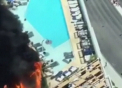 Incendiu de proportii. Un hotel din Las Vegas, CUPRINS de flacari - VIDEO