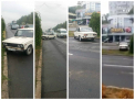 Cat tupeu! Soferul unui VAZ a parcat chiar in mijlocul bulevardului Dacia din capitala, dupa care a mers direct peste banda de separare - VIDEO si FOTO