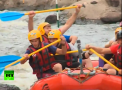 Ministrul rus de Externe face rafting. Acesta e sportul preferat al diplomatului - VIDEO