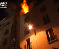 Incendiu puternic la Paris:  Un bloc locativ a luat foc, iar cel putin 15 locuinte au fost afectate de flacari - VIDEO
