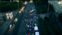 Cum arata "Oraselul corturilor" la apus de soare, filmat cu o drona - VIDEO
