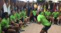 Atmosfera extraordinara in vestiarul echipei Zimbru. Brazilianul Jo Santos le-a propus colegilor un artificiu tehnic splendid, pe care baietii l-au executat formidabil - VIDEO