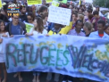 Mars inedit pentru sustinerea imigrantilor la Roma: Circa 2.000 de persoane au iesit cu picioarele goale pe strazi pentru a cere mai multe drepturi pentru refugiati - VIDEO