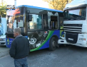 Accident cu implicarea unui autobuz de ruta in capitala - VIDEO