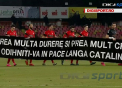 Momente emotionante inaintea unui meci de fotbal. Modul in care fanii si jucatorii de la Dinamo Bucuresti au comemorat victimele incendiului de la Colectiv - VIDEO