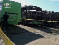 Un incendiu de amploare a distrus 47 de autobuze in Mexic - VIDEO