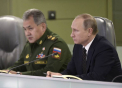 Cum arata camera de razboi a lui Vladimir Putin, de unde coordoneaza, impreuna cu generalii, atacurile impotriva ISIS - GALERIE FOTO