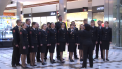 "Canta cucul" impotriva coruptiei. Flashmob-ul politiei intr-un centru comercial din capitala: "MAI contra coruptiei" - VIDEO