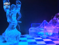 Atmosfera de basm intr-un orasel din Germania, unde s-a inceput festivalul sculpturilor de gheata - VIDEO