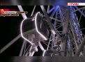 Noua persoane, ramase blocate intr-un roata, la zeci de metri inaltime - VIDEO