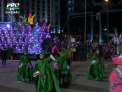 Noapte magica in Spania. Madridul, transformat intr-un taram de poveste - strazile au fost luminate in diferite culori, iar pe ele se plimbau personaje din desene animate - VIDEO