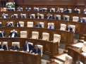 Noul Guvern, votat intr-o sedinta fulger: Filip nu a apucat decat sa-si prezinte o parte din programul de guvernare si lista ministrilor. Socialistii au blocat tribuna, facand zgomot cu vuvuzele - VIDEO