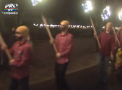 Festival incendiar in Scotia. Sute de barbati, costumati in luptatori, au marsaluit pe strazi cu faclii in mana, pe care le-au aruncat intr-un vas urias - VIDEO