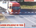 Imagini socante surprinse in Cehia: 3 persoane au murit dupa ce un tir a fost spulberat pe o cale ferata de un tren - VIDEO