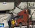 "Cod albastru" de frig la New York. 50 de masini au fost implicate intr-un accident
