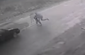 Un barbat a salvat un copil de sub rotile unei masini in Ucraina. Interventia EROICA, surprinsa de o camera de supraveghere - VIDEO