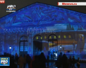 Show de lumini in Moscova: Zeci de oraseni si oaspeti ai capitalei ruse au urmarit spectacolul de lumini - VIDEO