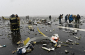 Cutiile negre ale avionului FlyDubai care s-a prabusit la Rostov-pe-Don, grav avariate