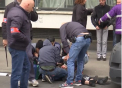 Proteste ilegale in cartierul Molenbeek din Bruxelles: peste o suta de tineri au fost retinuti de politie - VIDEO