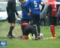 Balaceala in noroi la campionatul Bulgariei. Jucatorii de la Lokomotiv Sofia au incercat disperati sa imprastie apa - VIDEO