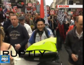 Protest la Londra: Zeci de mii de britanici au iesit in strada si au manifestat impotriva politicii de austeritate a guvernului condus de David Cameron - VIDEO 