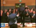 Scandal in Parlamentul Turciei. Deputatii si-au impartit pumni dupa o discutie aprinsa - VIDEO
