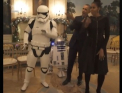 Barack si Michelle Obama se declara fani ai Star Wars, asa ca in ziua cand se implinesc 39 de ani de la lansarea francizei, cei doi au decis sa danseze - VIDEO