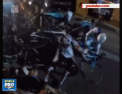 Accident TERIFIANT la o cursa de ciclism. S-a ciocnit violent de o motocicleta si a produs un accident in lant - VIDEO