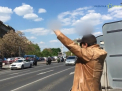 Bikerii RUSI ai clubului "Lupii de noapte", care au dat startul unui motocros prin Europa, cu ocazia Zilei Victoriei, HUIDUITI de zeci de oameni care le-au aratat semne obsecene - VIDEO