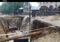 Ploaia torentiala din aceasta seara a "reinviat" cascada de pe bd. Negruzzi - VIDEO