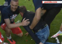 De la bal, la spital.  Antrenorul echipei Leipzig a suferit o ruptura musculara dupa meciul care a dus echipa sa in prima liga germana - VIDEO
